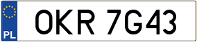 Trailer License Plate
